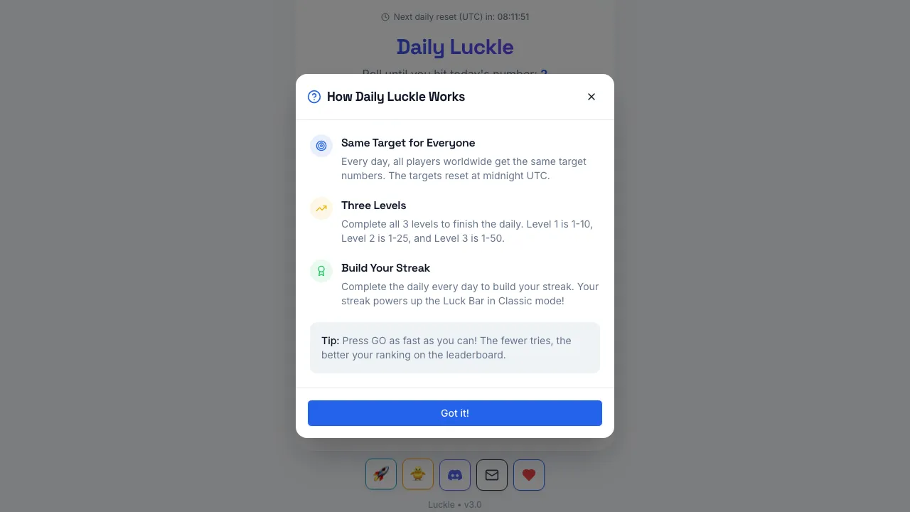 Luckle screenshot 2