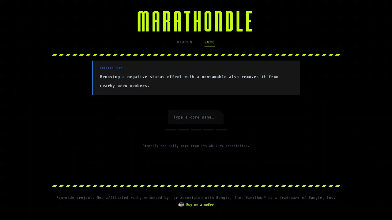 Marathondle screenshot 2