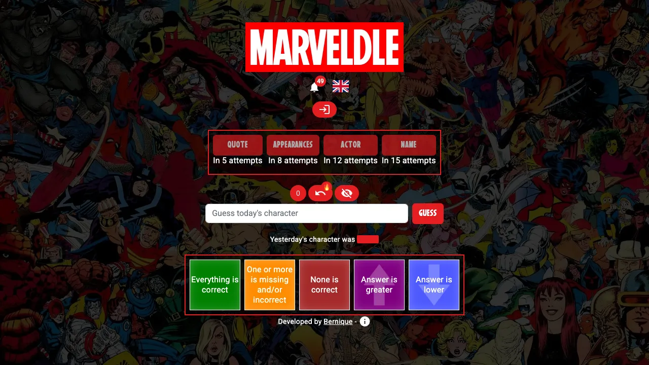 Marveldle cover