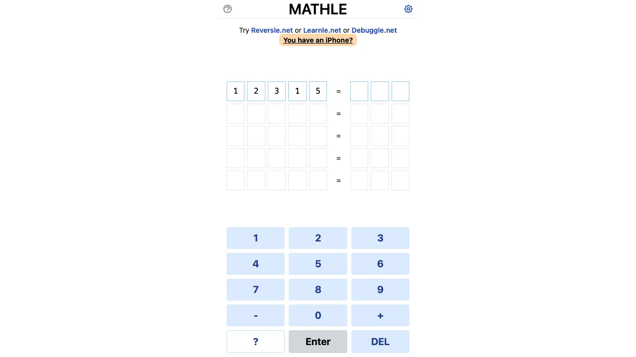 Mathle screenshot 1