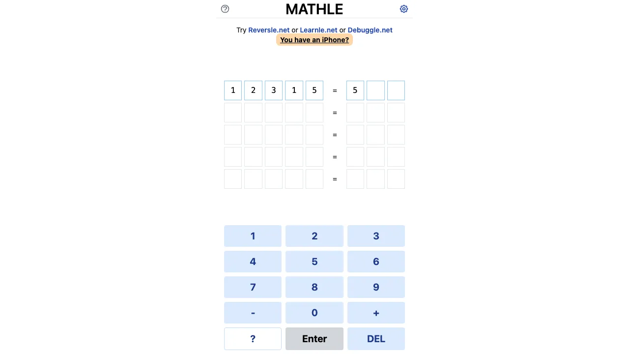 Mathle screenshot 2