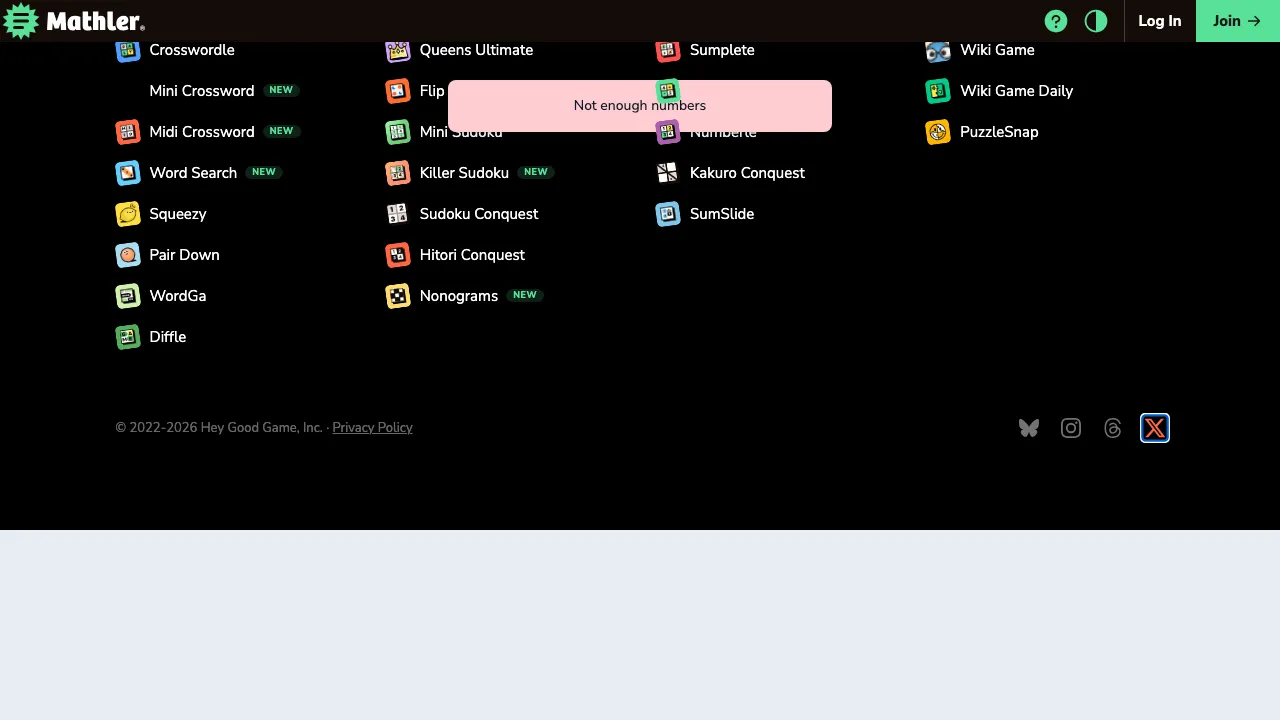 Mathler screenshot 2