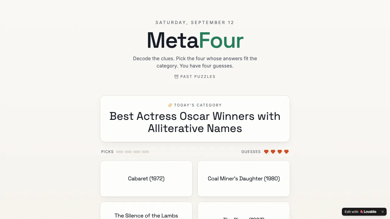 MetaFour cover