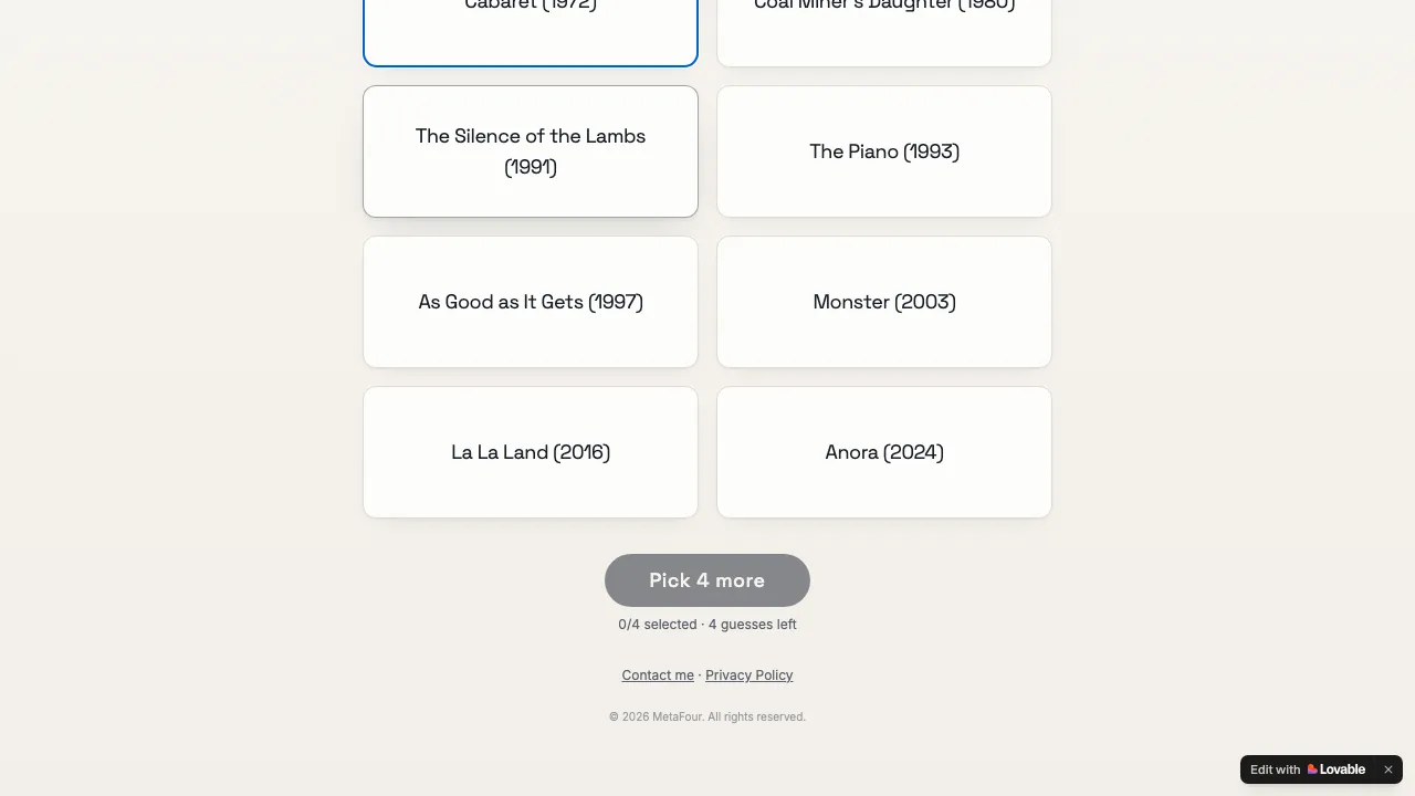 MetaFour screenshot 3