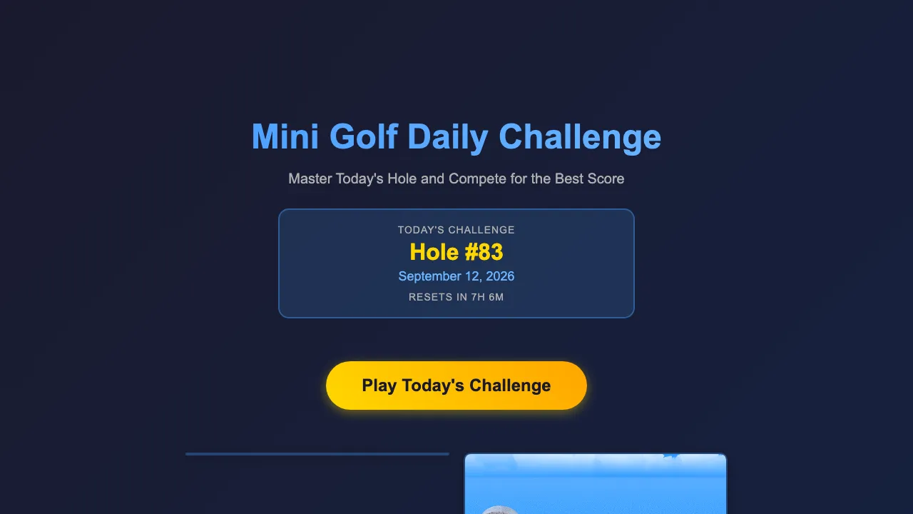 Mini Golf Club cover