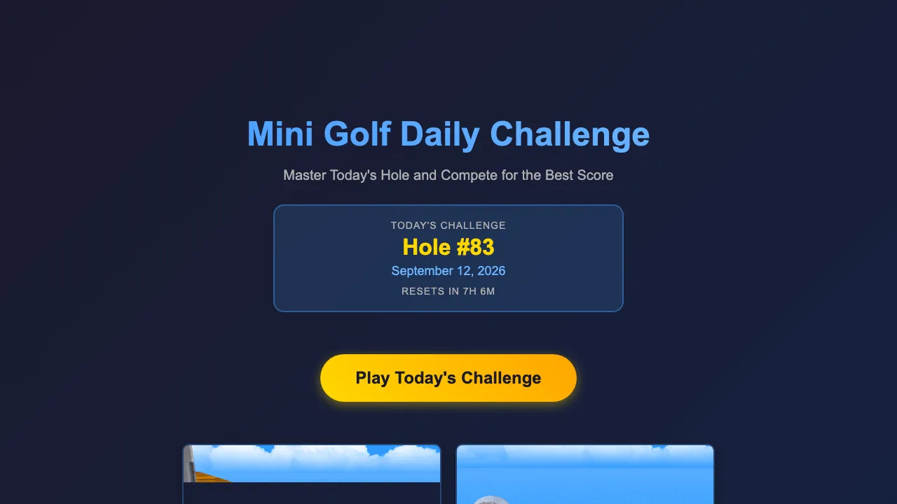 Mini Golf Club screenshot 1