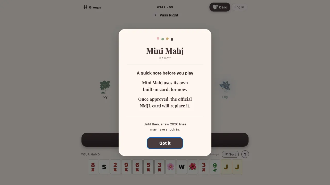 Mini Mahj screenshot 1