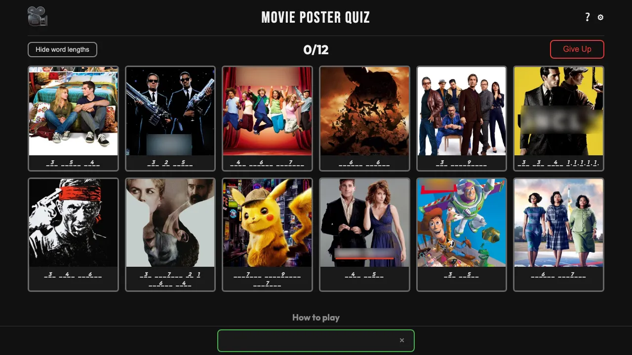 Movie Poster Quiz screenshot 2