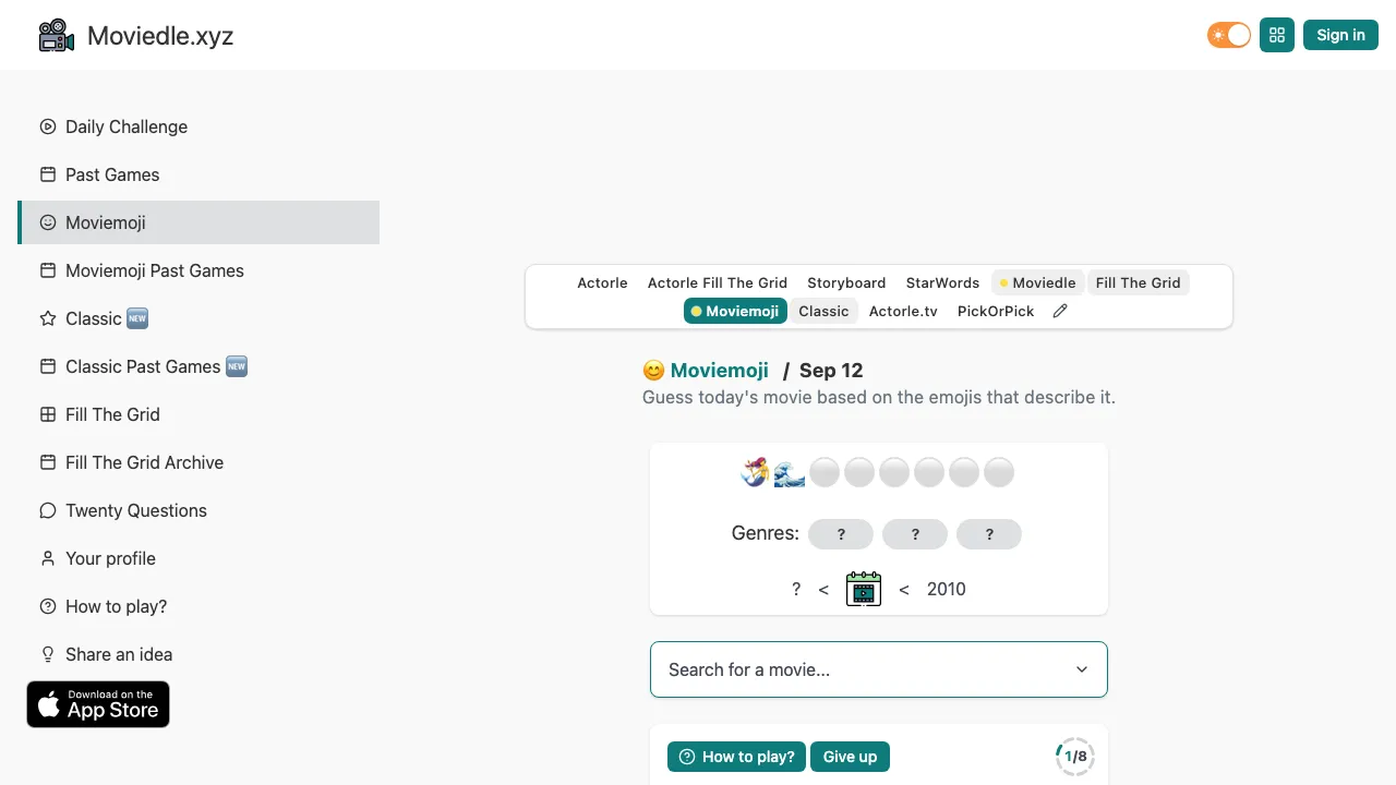 Moviedle - Moviemoji screenshot 1