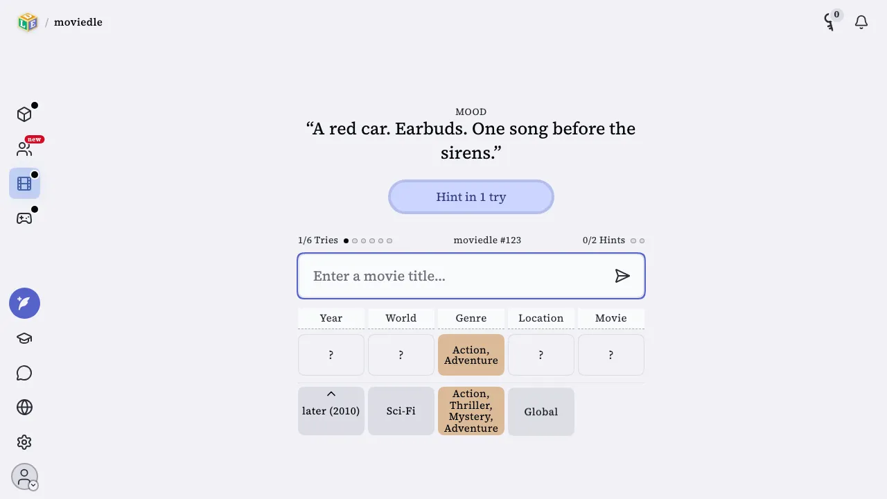 Moviedle screenshot 1