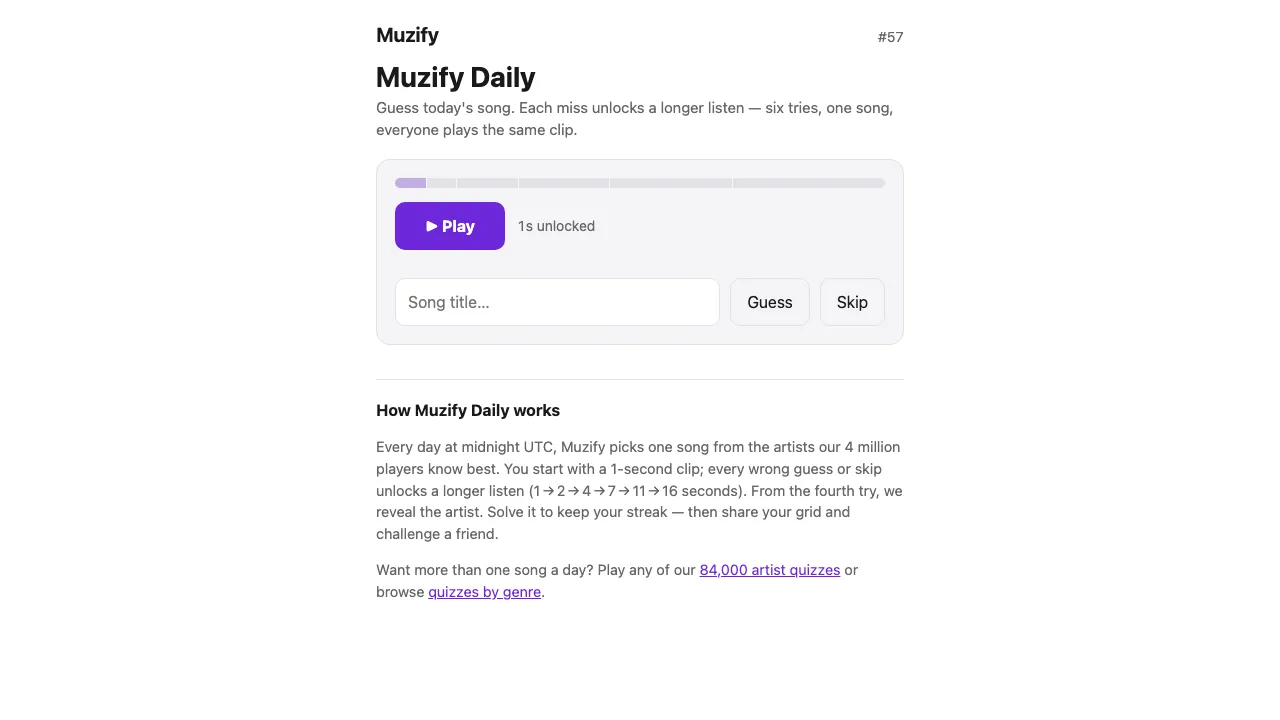 Muzify Daily cover