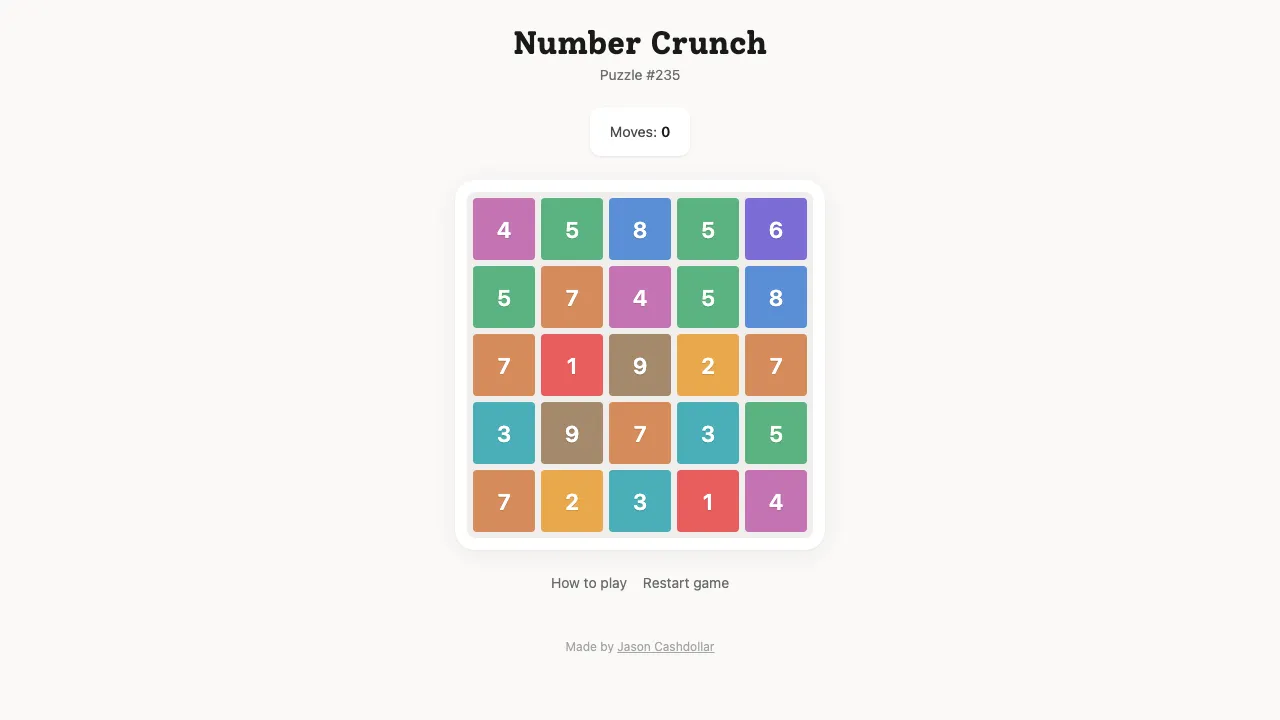 Number Crunch screenshot 1