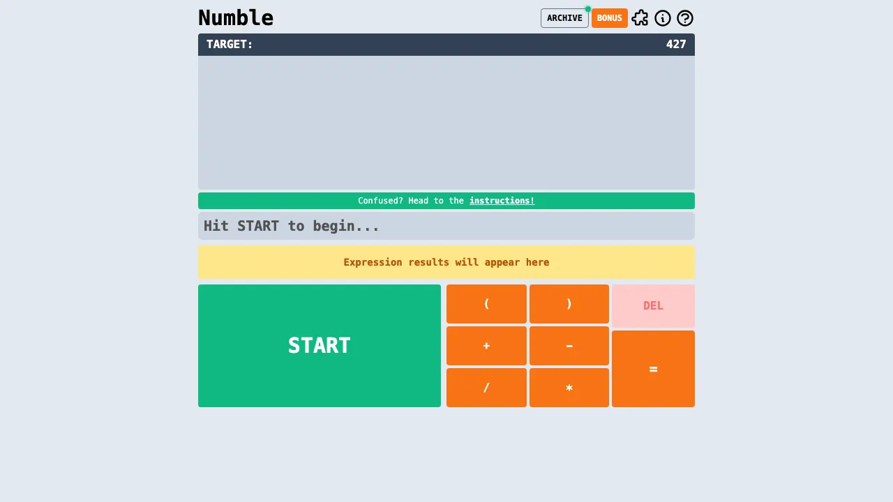 Numble cover