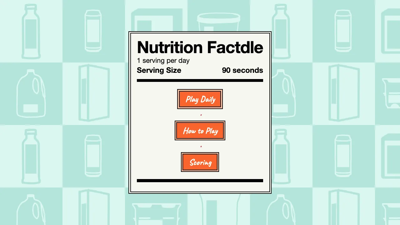 Nutrition Factdle cover