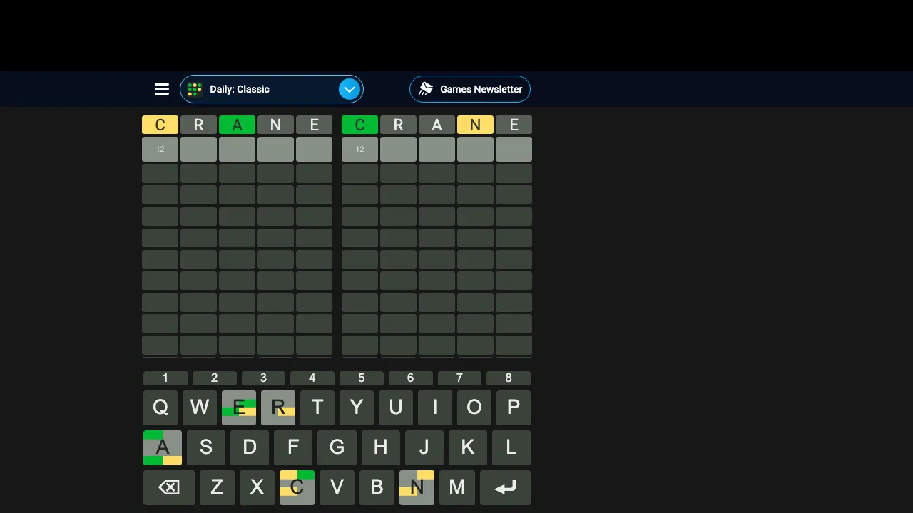 Octordle screenshot 2