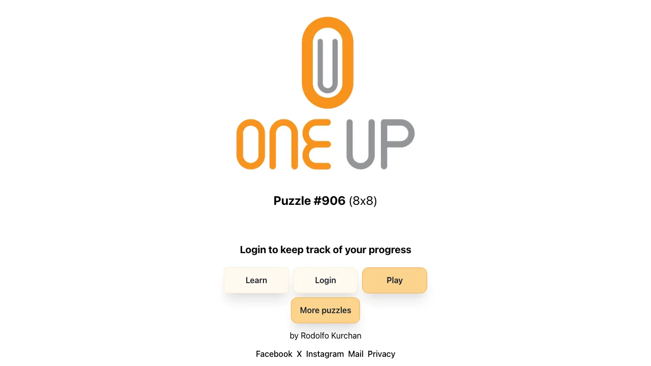 One Up Puzzle cover