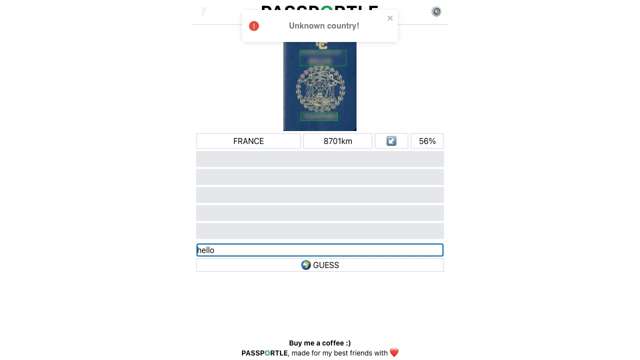 Passportle screenshot 2