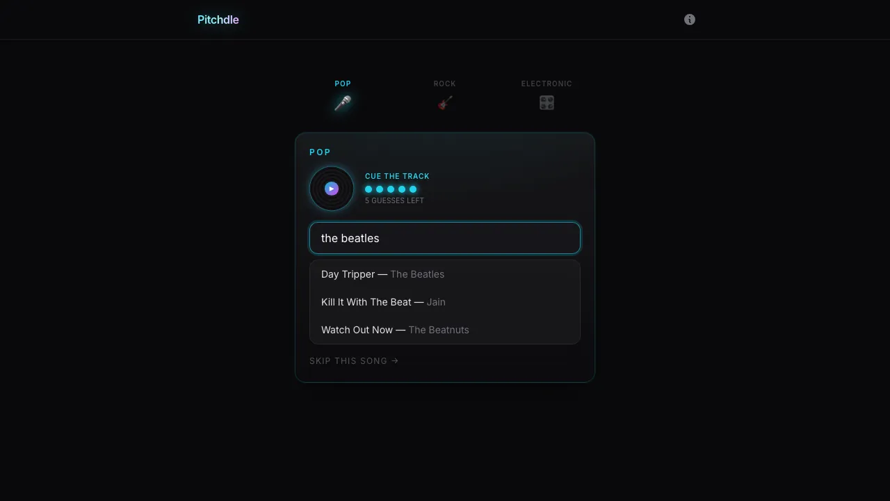 Pitchdle screenshot 2
