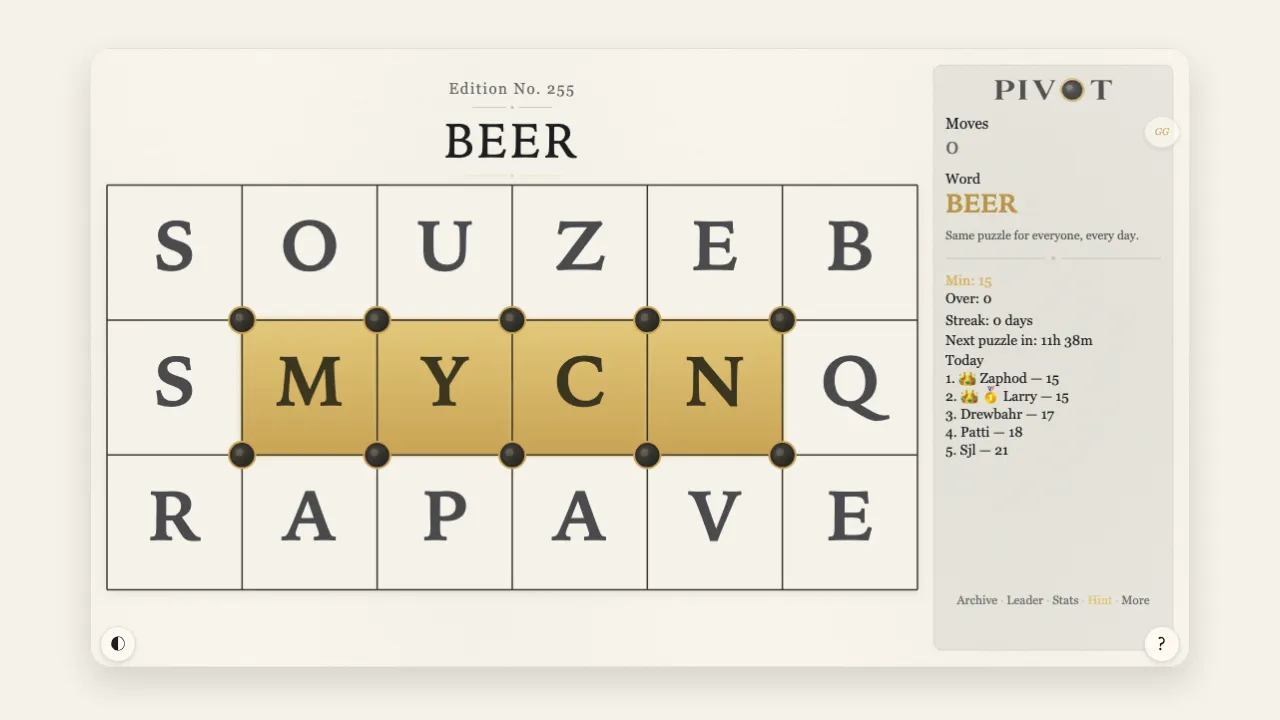 PIVOT screenshot 1