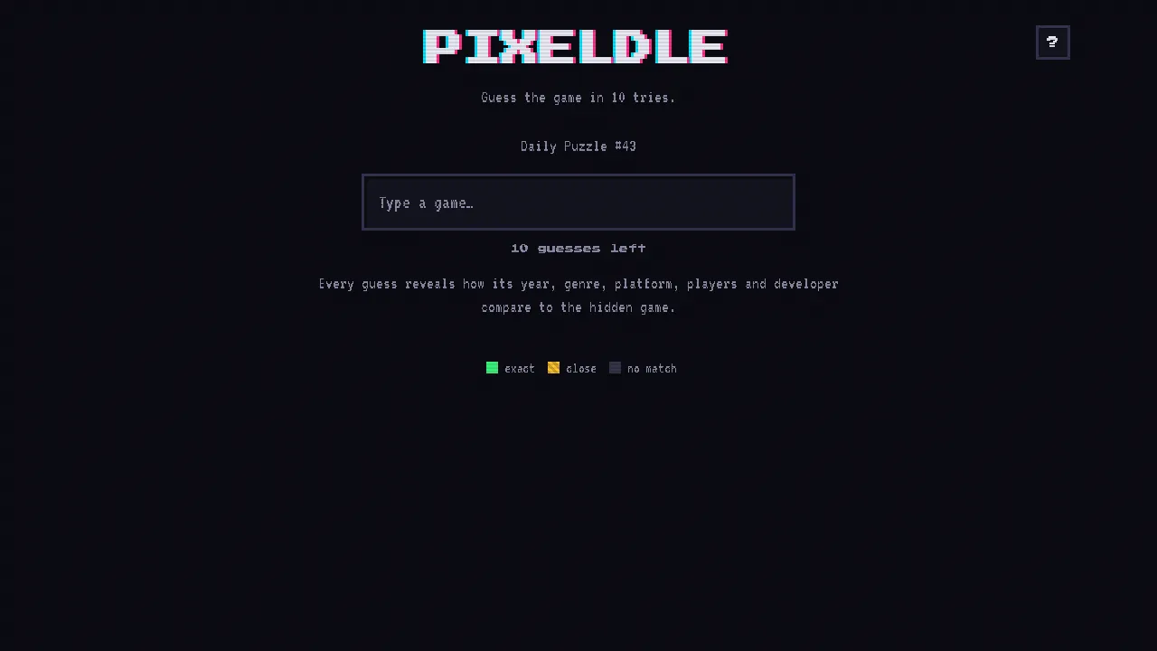 Pixeldle cover
