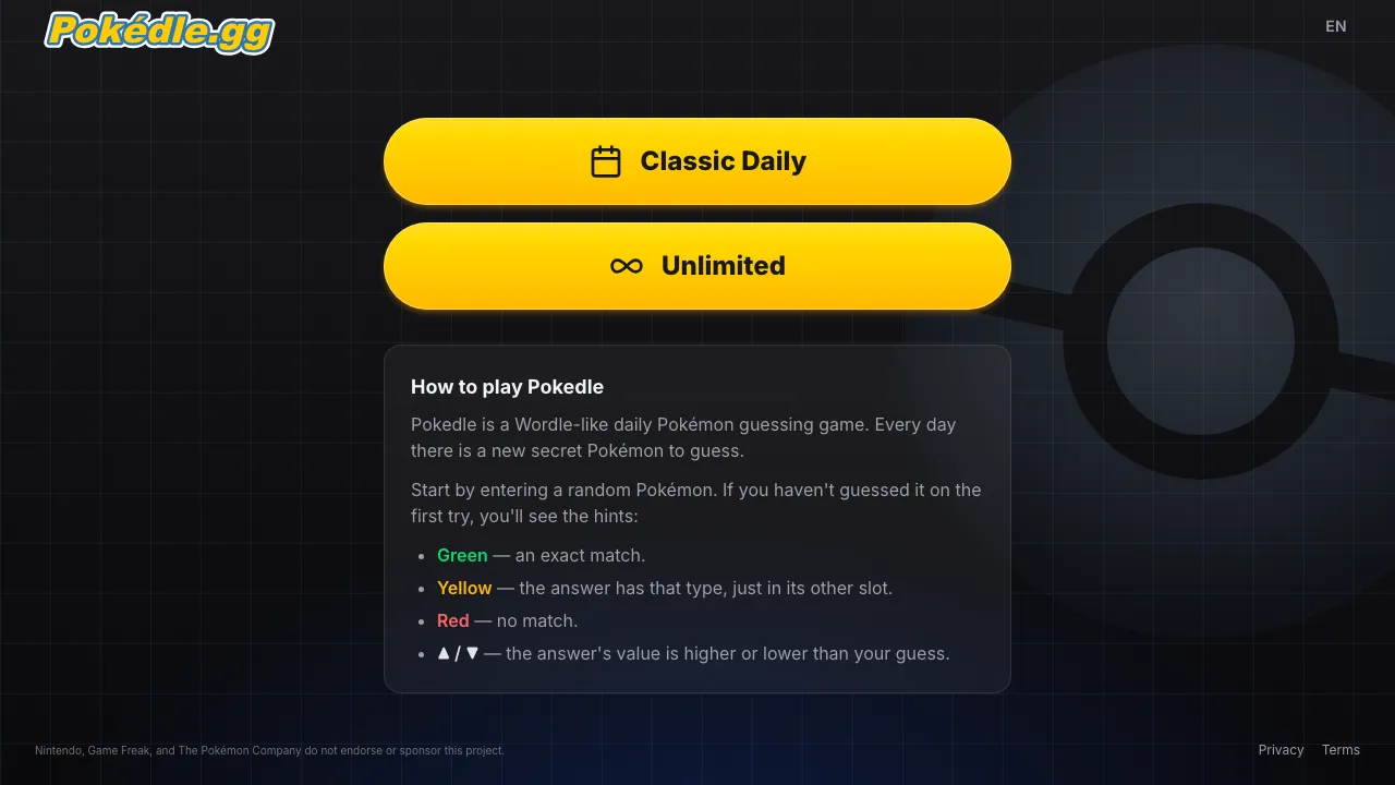 Pokedle screenshot 1