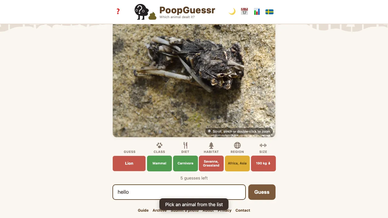 Poopguessr screenshot 3