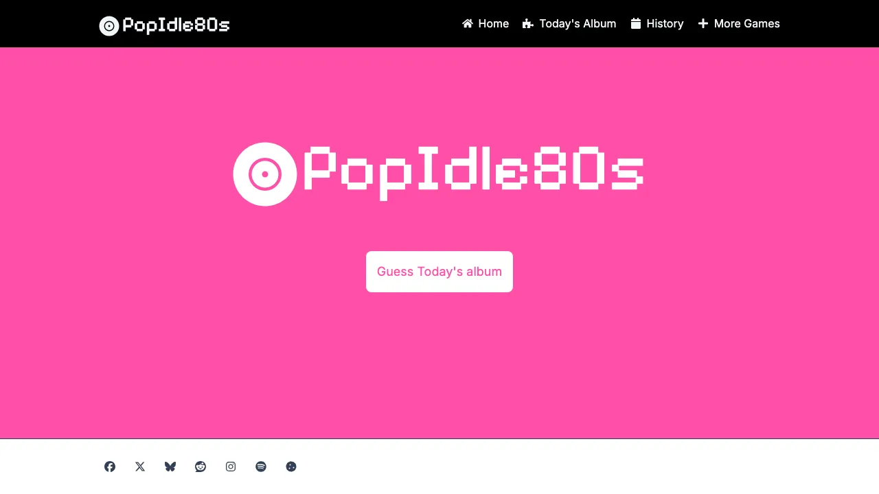 PopIdle80s cover