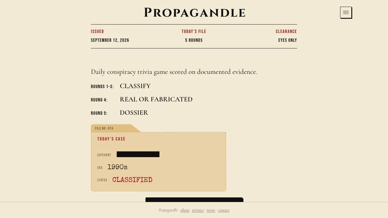 Propagandle cover