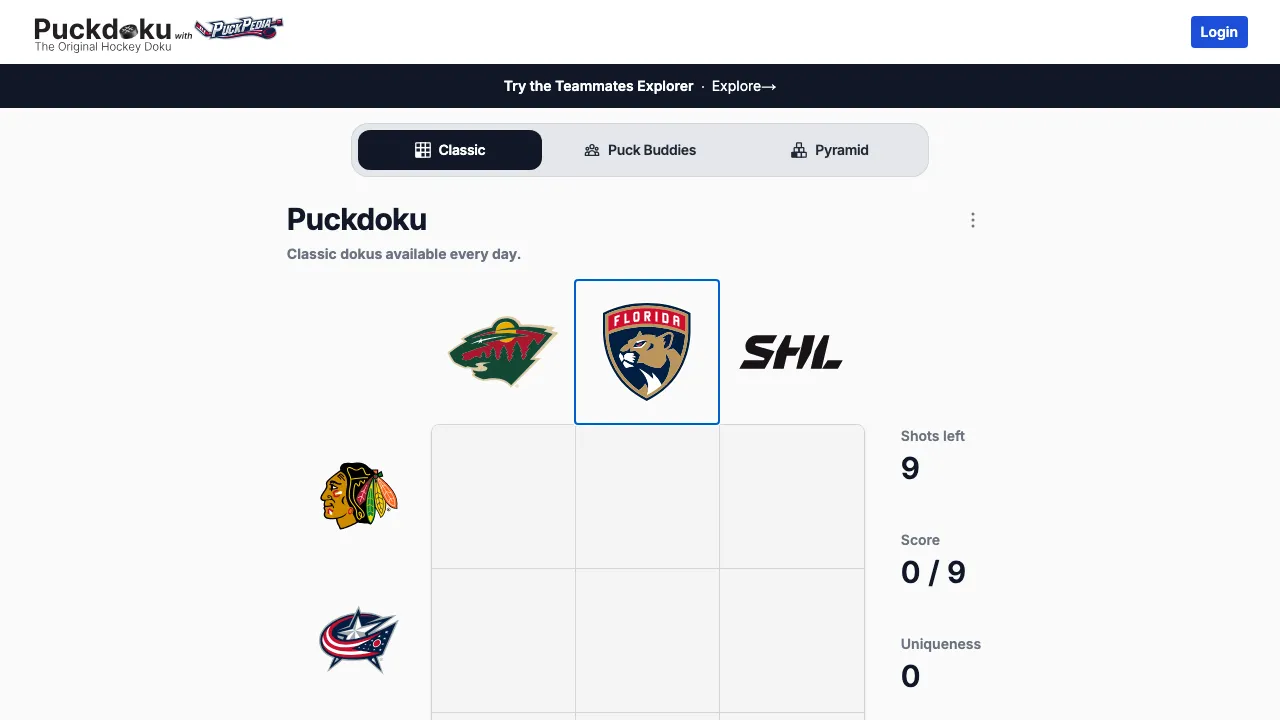 Puckdoku screenshot 2