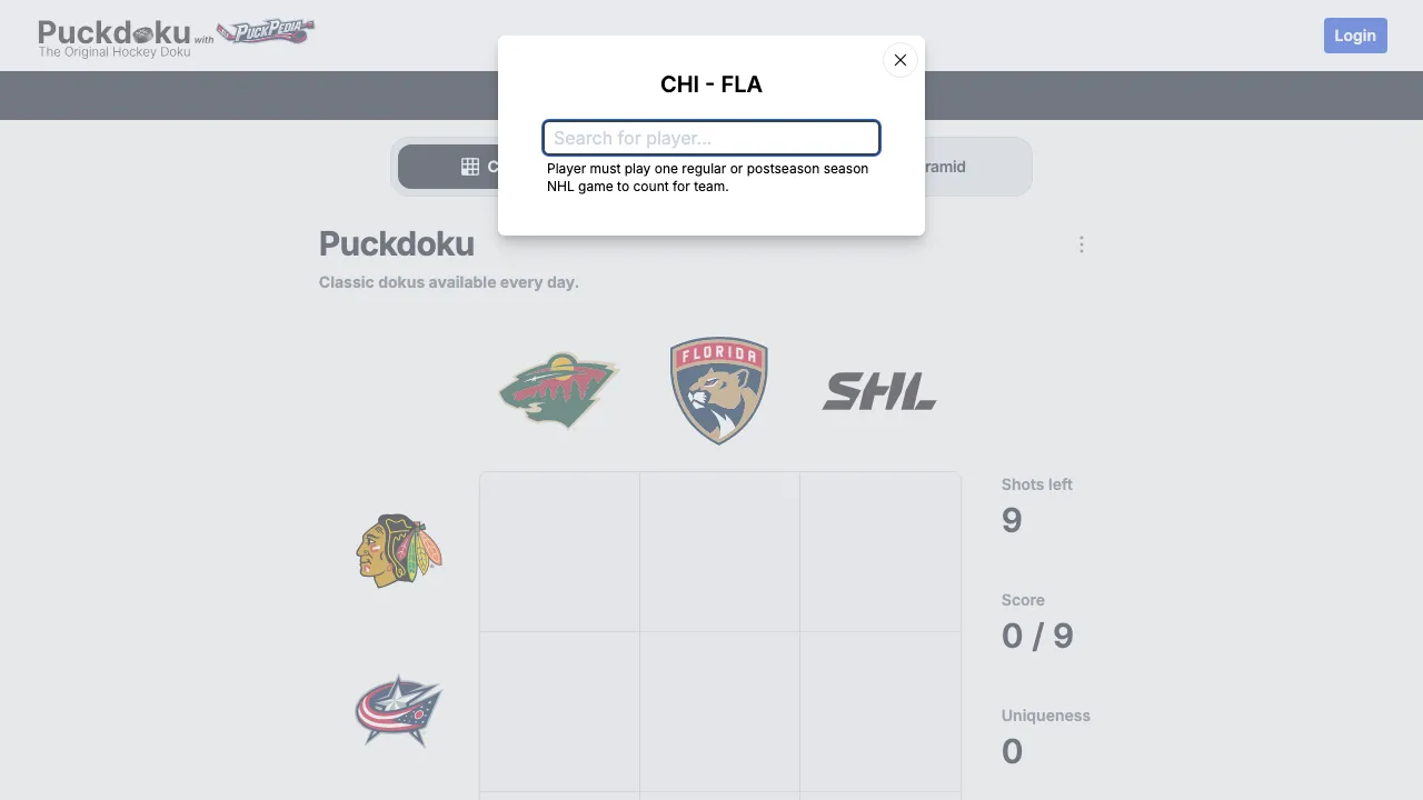 Puckdoku screenshot 3