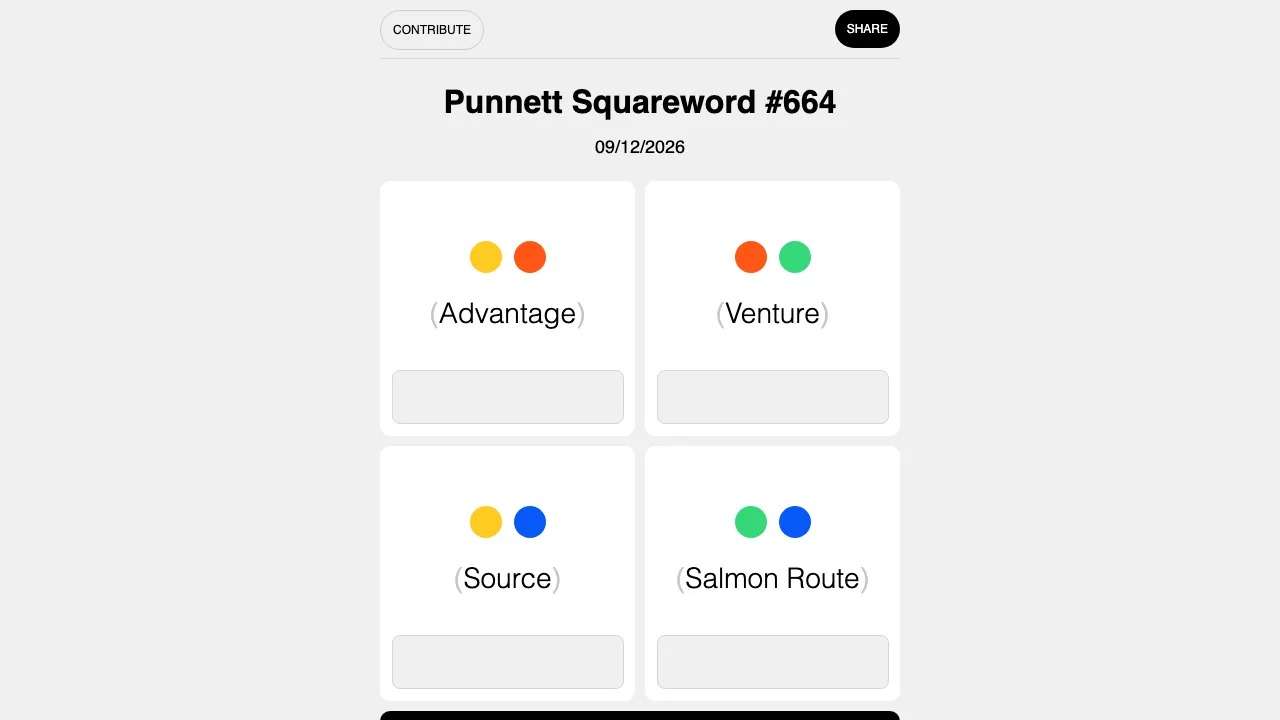 Punnett Squareword cover
