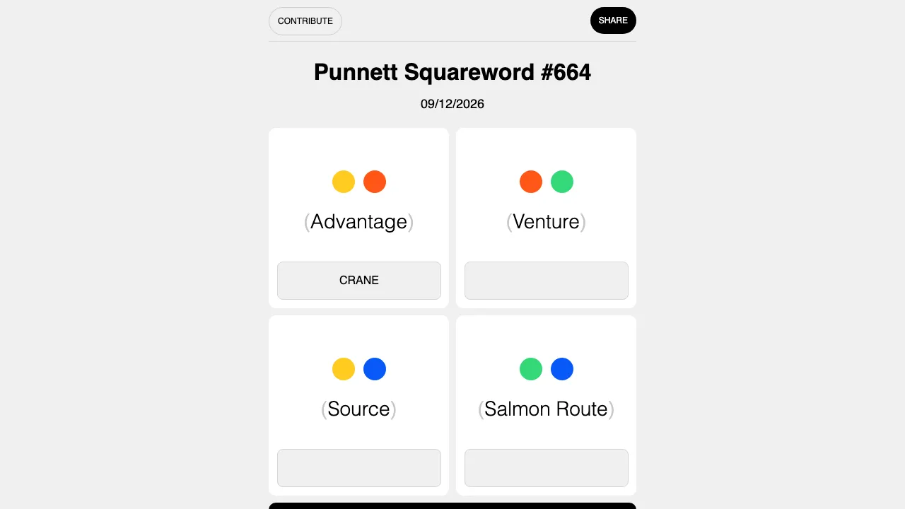 Punnett Squareword screenshot 1