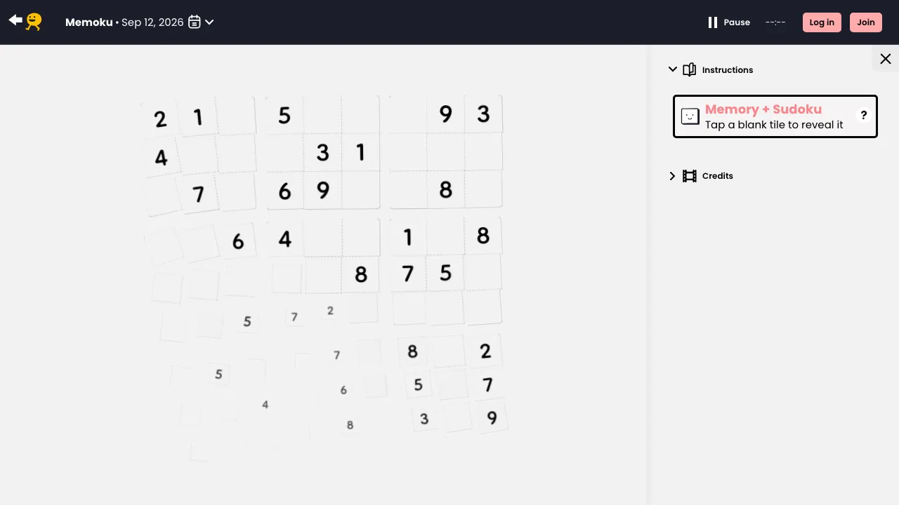 Puzzmo - Memoku cover