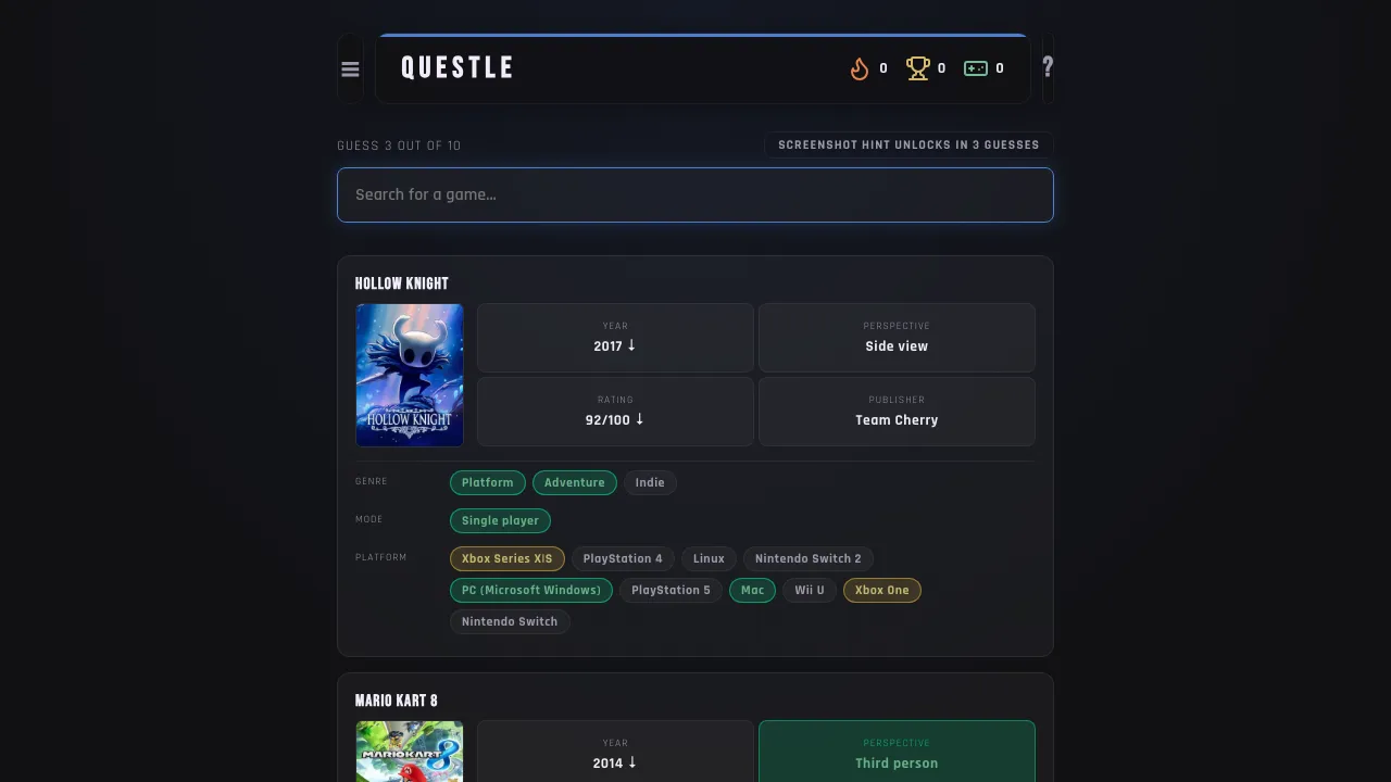 Questle screenshot 2