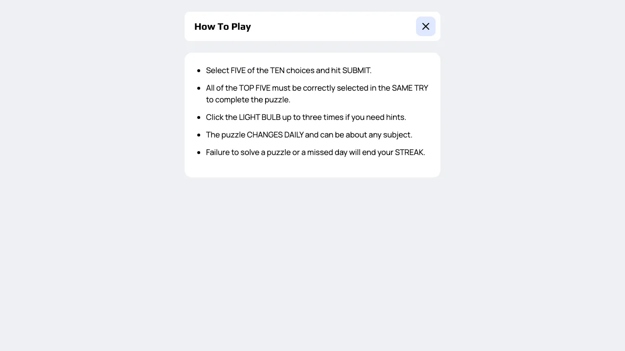 Quintalist screenshot 1