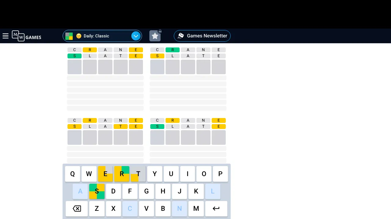 Quordle screenshot 3