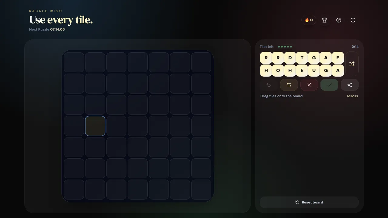 Rackle screenshot 1