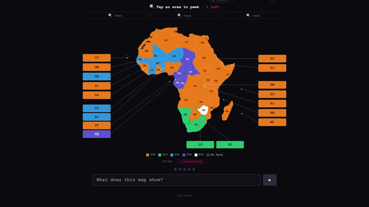 Redacted Maps screenshot 1