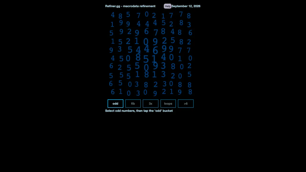 Refiner screenshot 1
