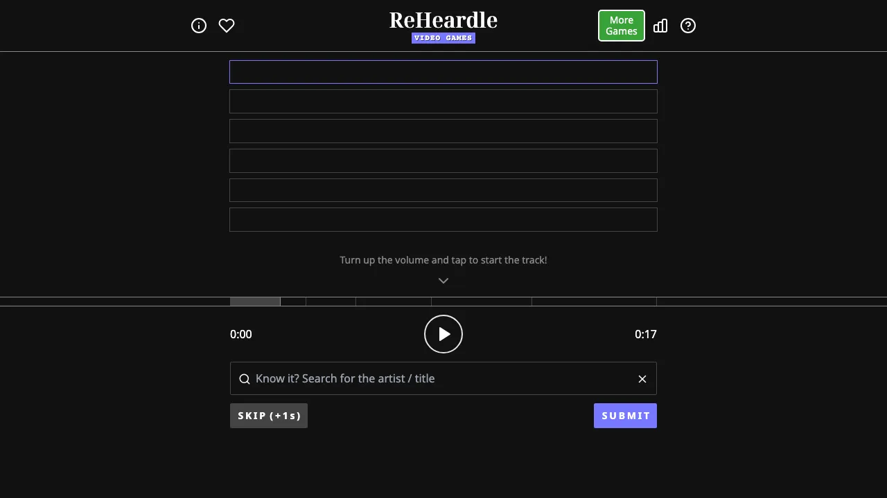 ReHeardle Video Games cover
