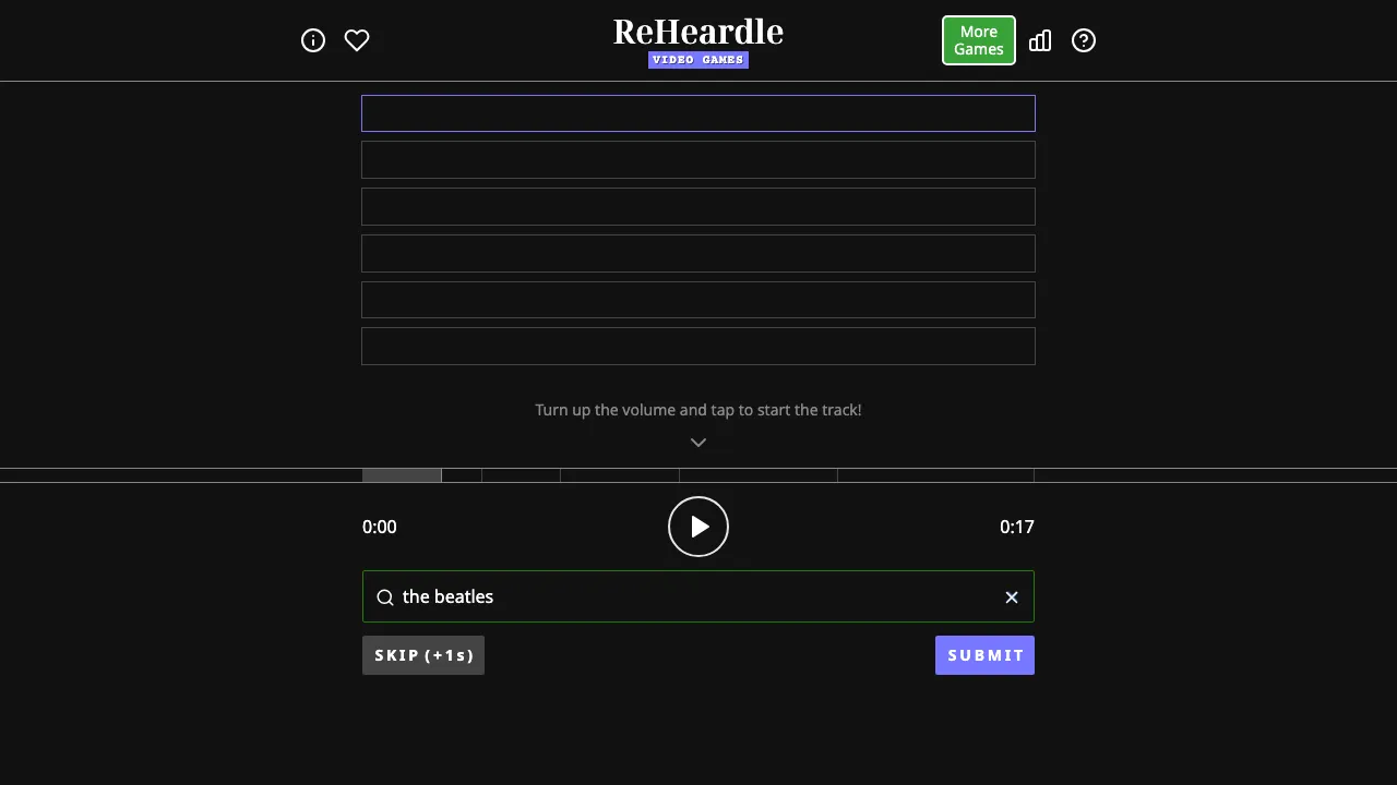 ReHeardle Video Games screenshot 1