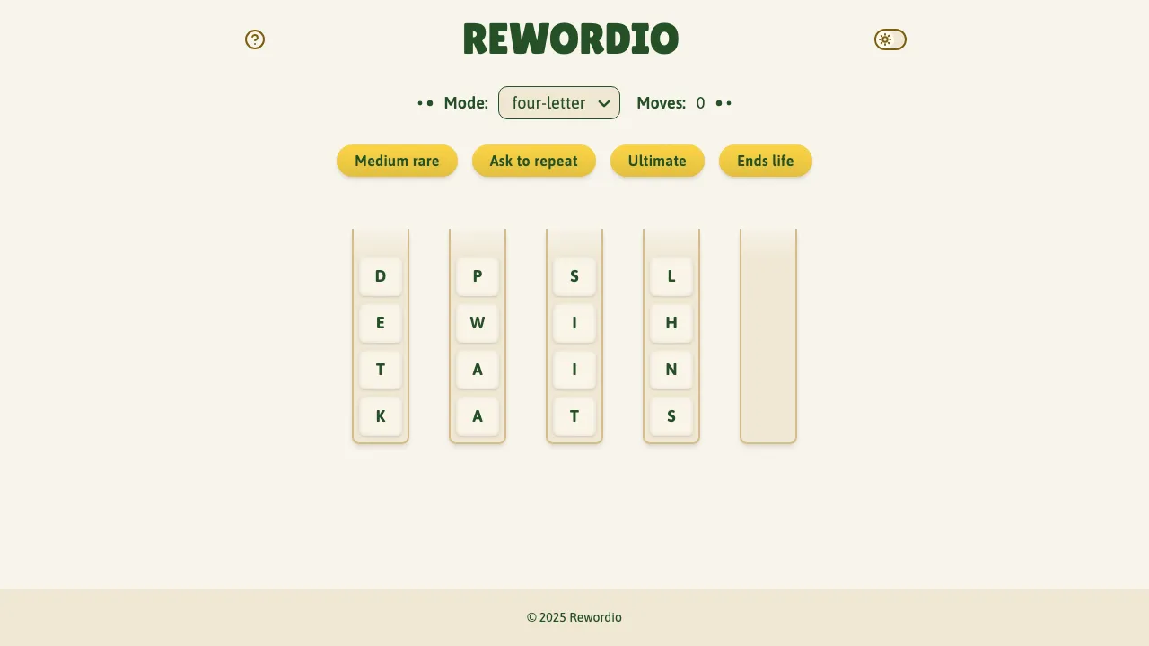 Rewordio screenshot 1