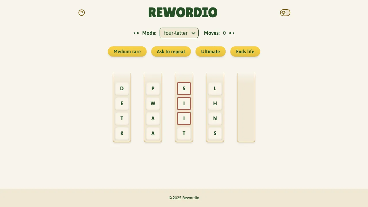 Rewordio screenshot 2