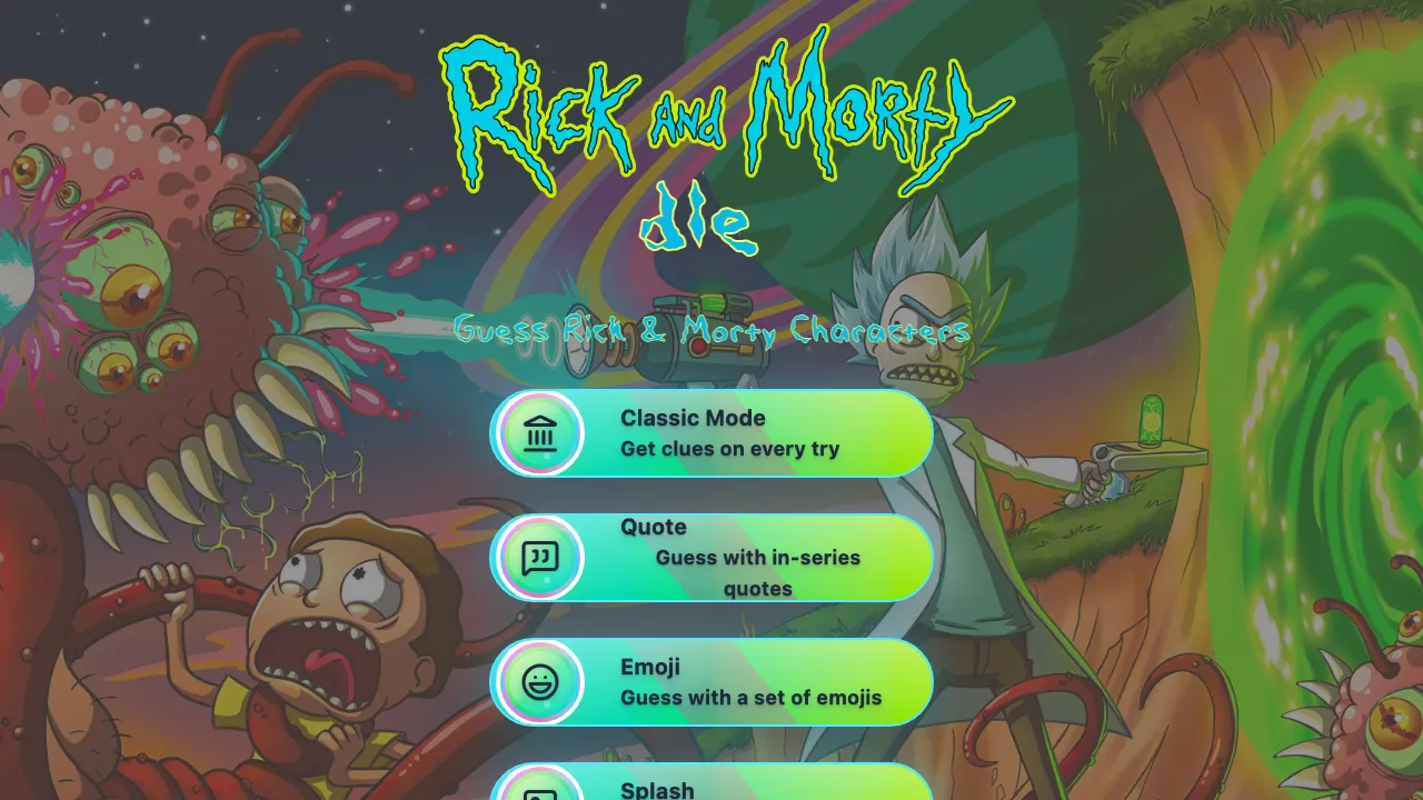 Rick and Morty Dle screenshot 1