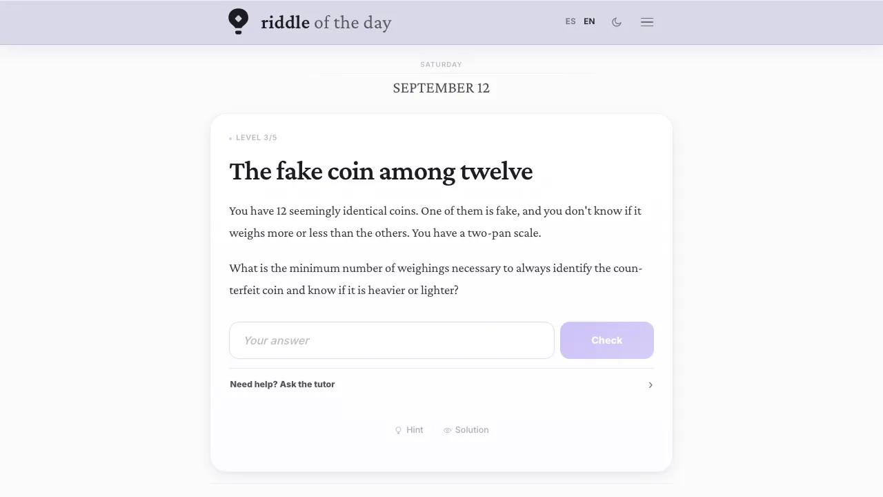 Riddle of the Day cover