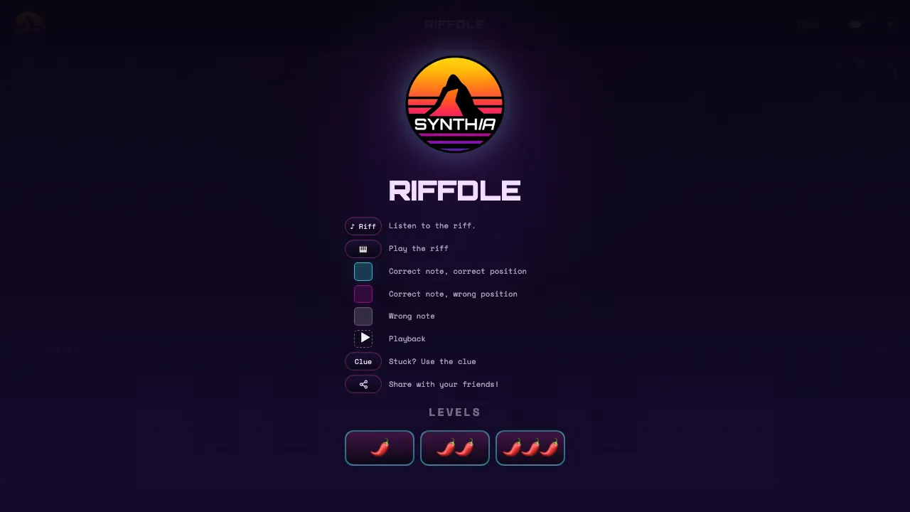 Riffdle screenshot 1