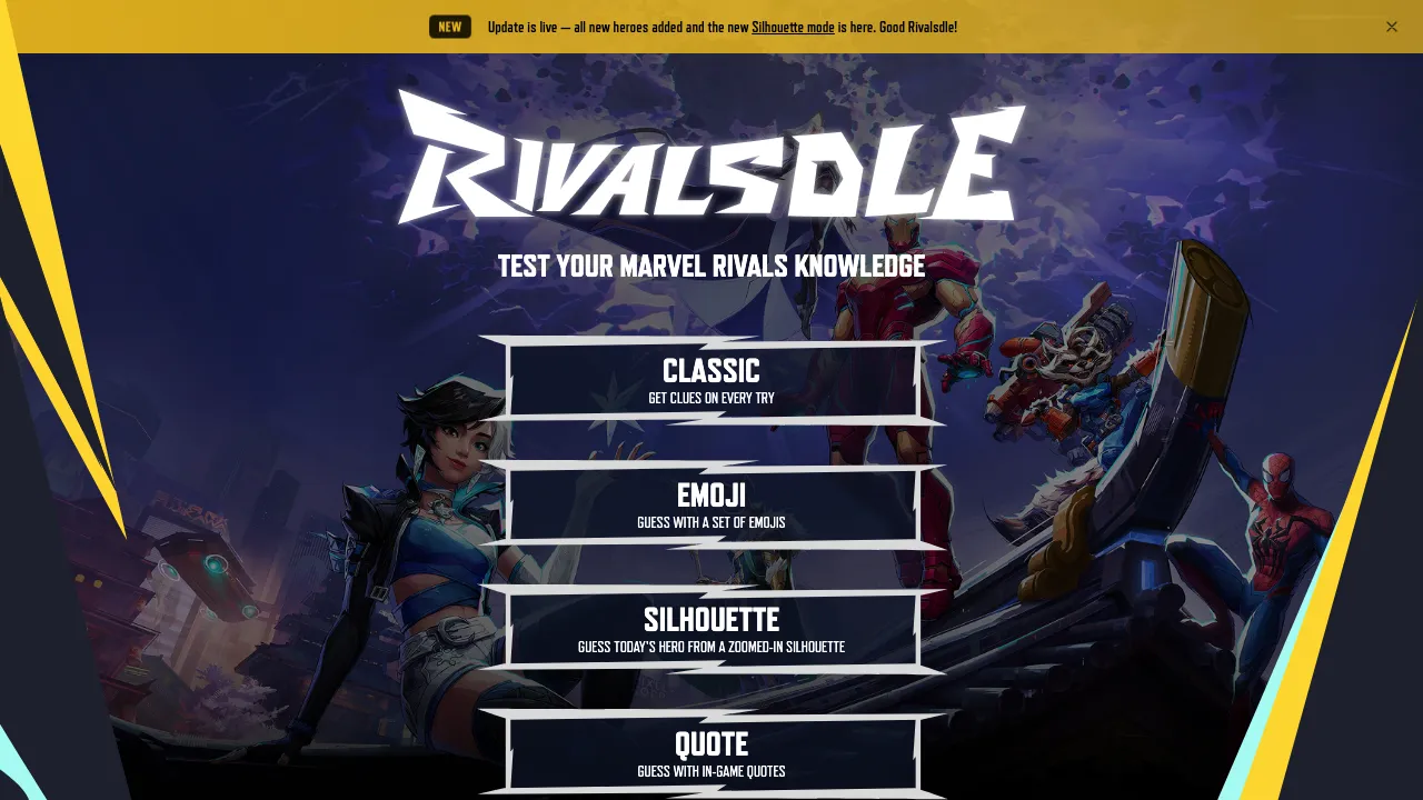 Rivalsdle screenshot 1