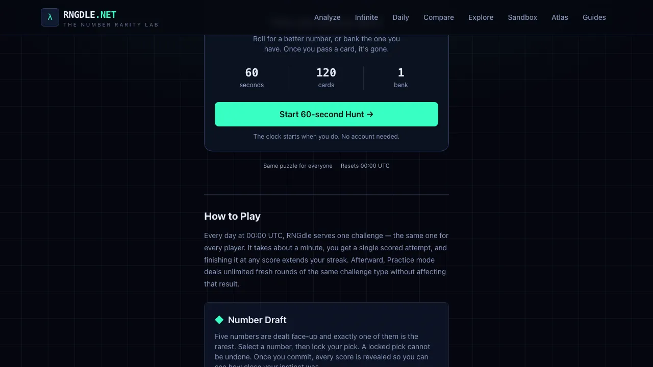 RNGdle Daily screenshot 1