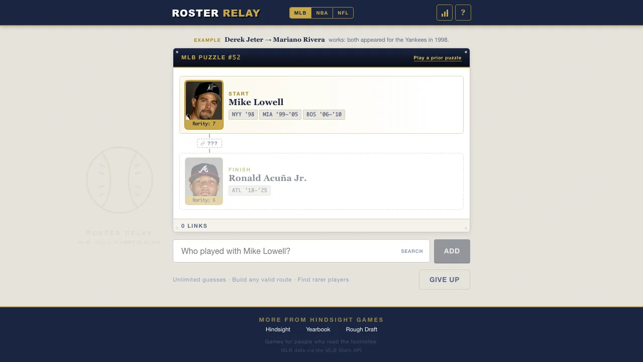 Roster Relay screenshot 1