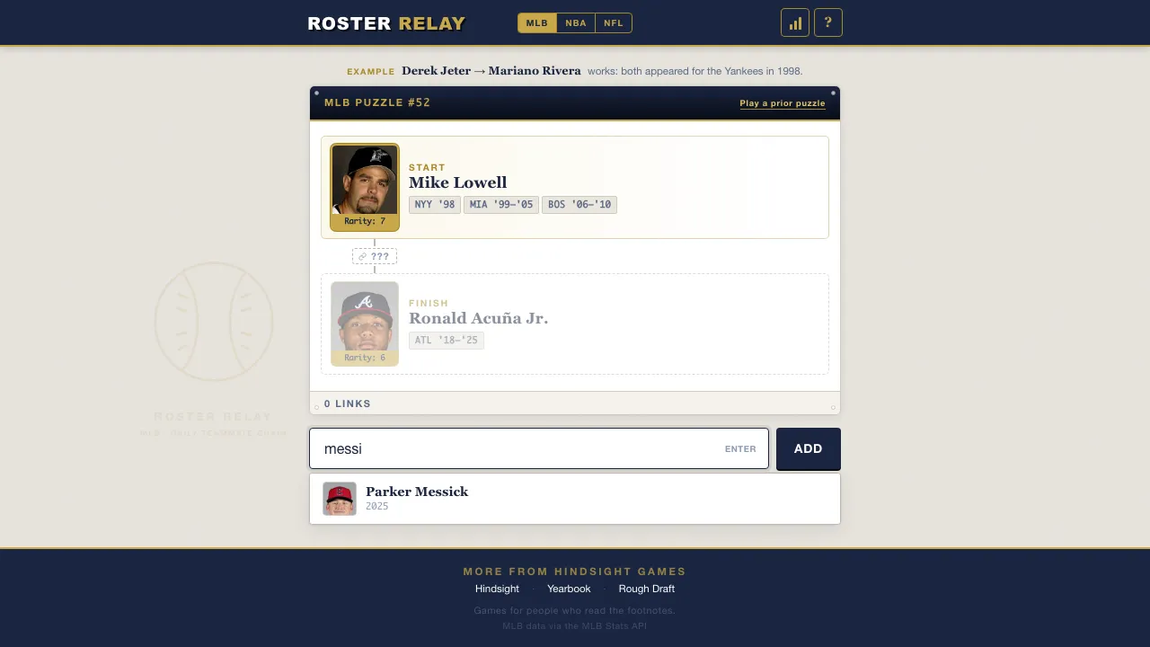 Roster Relay screenshot 2